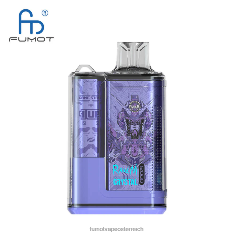 Fumot Crystal 12000 Einweg-Vape-Box – 20 ml (1 Stück) Blue Razz Limonade PRHVJ258 Fumot Tech