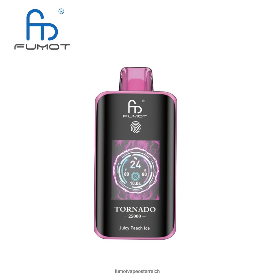 Fumot Vape Online Shop - Fumot Tornado 25000 Einweg-Vaporizer saftiges Pfirsicheis XVZF207