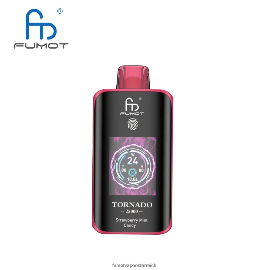 Fumot Vape Review - Fumot Tornado 25000 Einweg-Vaporizer Erdbeer-Minz-Bonbons XVZF2015