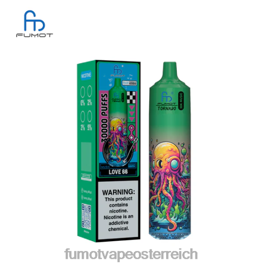 Fumot E Zigarette - Fumot Tornado 30.000 Musik Liebe 66 DR42H16