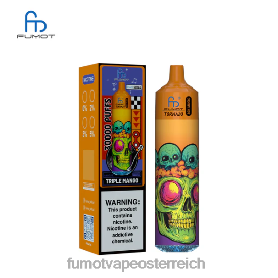Fumot Flavours - Fumot Tornado 30.000 Musik dreifache Mango DR42H29